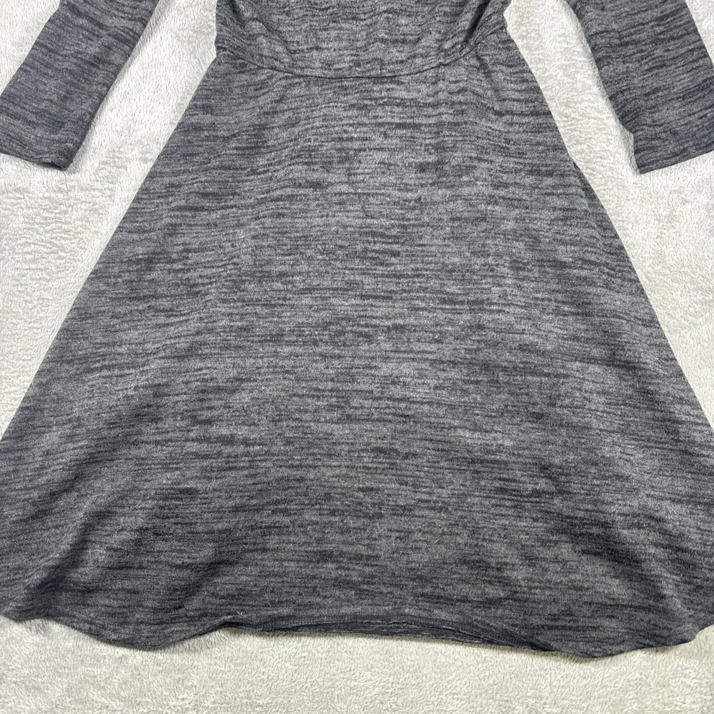 Full Tilt Faux Wrap Dress Dark Gray Long‎ Sleeve Women's Size XS